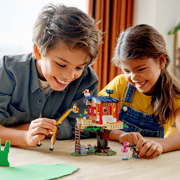 Constructor LEGO Safara Wildlife Tree House Yellow Numărul de piese 397, 7+ photo 5