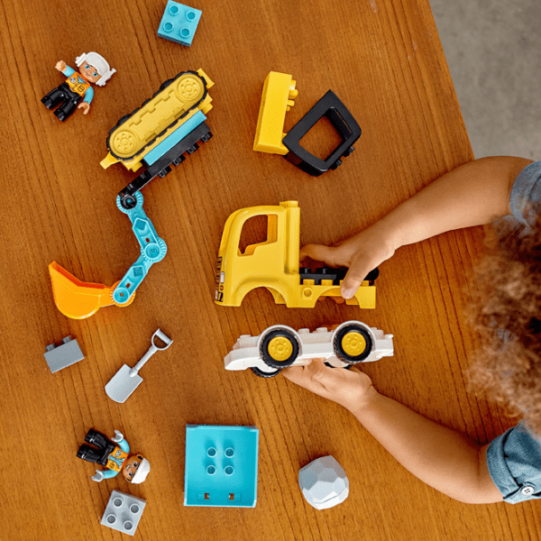 Конструктор LEGO Truck & Tracked Excavator Желтый Количество деталей 20, 2+ photo 4