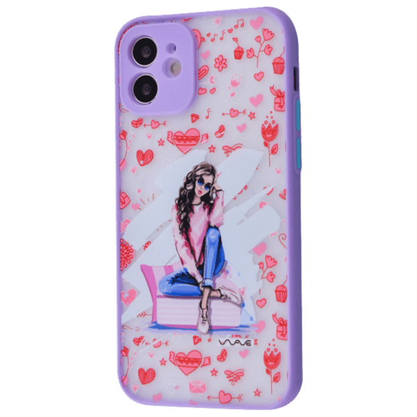 Чехол для смартфона Apple iPhone 12 (Heart Overload) Red Пурпурный WAVE, PC, Back photo 1