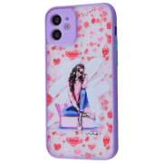 Чехол для смартфона Apple iPhone 12 (Heart Overload) Red Пурпурный WAVE, PC, Back
