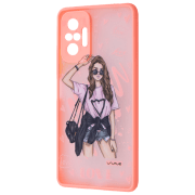 Чехол для смартфона Xiaomi Redmi Note 10 Pro (Mood Love) Peach Оранжевый WAVE, ПК, Back