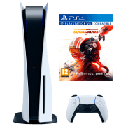 Consolă pentru jocuri Sony PlayStation 5 + Star Wars: Squadrons White SSD 825 GB, RAM 16 GB