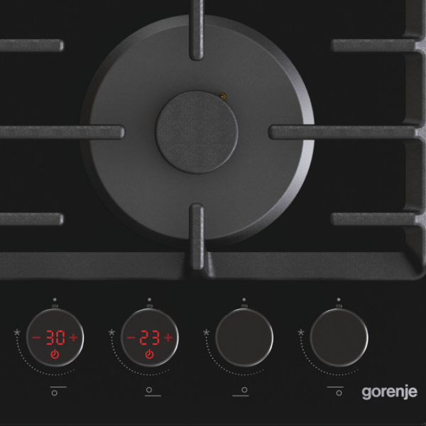 Газовая варочная панель Gorenje GKTW 642 SYB Черный Закаленное стекло, Решетка: Чугунная photo 5