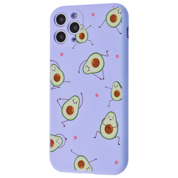 Чехол для смартфона Apple iPhone 12/ 12 Pro (Fancy Case Avocado) Светлый Пурпурный WAVE, ТПУ,  photo 1