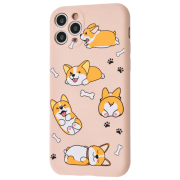 Чехол для смартфона Apple iPhone 12/ 12 Pro (Fancy Case Corgi) Sand Розовый