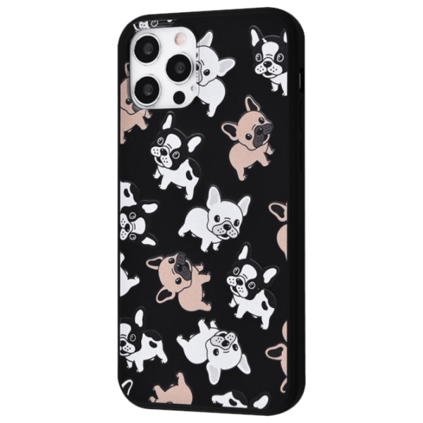 Чехол для смартфона Apple iPhone 12/ 12 Pro (Fancy Case Pug) Черный WAVE, ТПУ,  photo 1