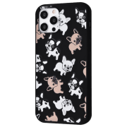 Чехол для смартфона Apple iPhone 12/ 12 Pro (Fancy Case Pug) Черный