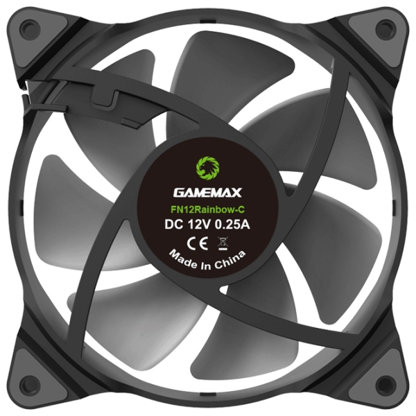 Cooler Gamemax FN-12Rainbow-C Black  photo 6
