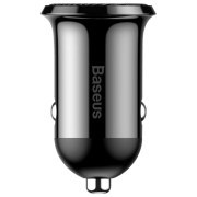 Автомобильное зарядное устройство Baseus Grain Pro (24 Вт) Черный 13 А / Черный