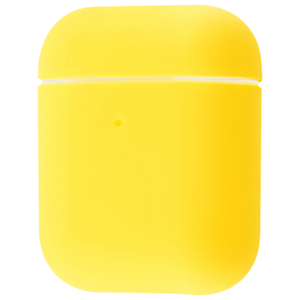 Чехол для наушников Apple AirPods 2 (Slim) Желтый Ncase, Силикон photo 1