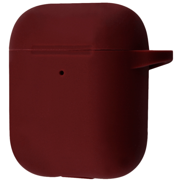 Чехол для наушников Apple AirPods 1/ 2 (Case New) Бордовый Ncase, Силикон photo 1