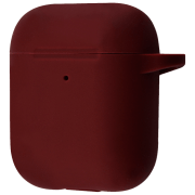 Чехол для наушников Apple AirPods 1/ 2 (Case New) Бордовый Ncase, Силикон