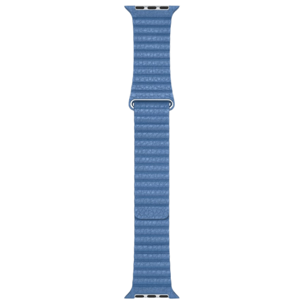Ремень Apple Watch 38/ 40 мм S/ M Васильковый Leather photo 1