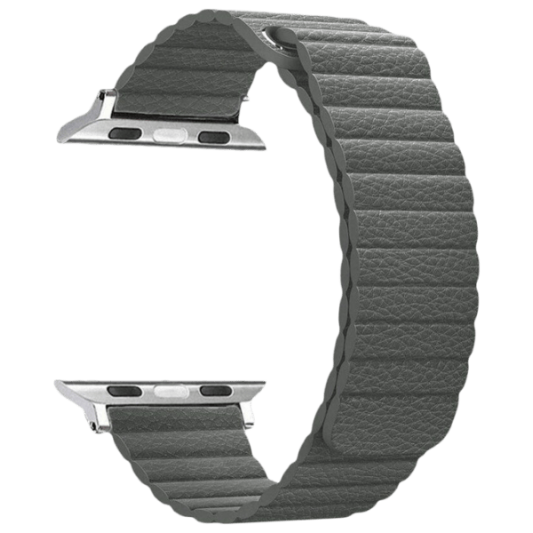 Curelușă Apple Watch 38 / 40 mm Loop Gray Leather photo 2
