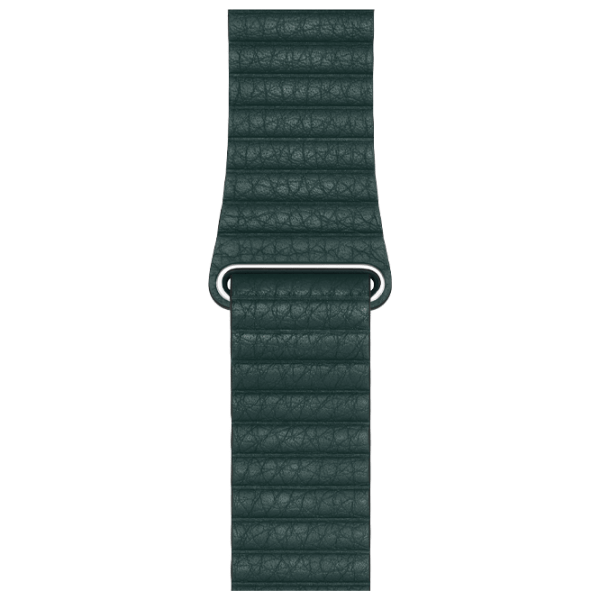 Curelușă Apple Watch 42 / 44 mm Loop Green Leather photo 1