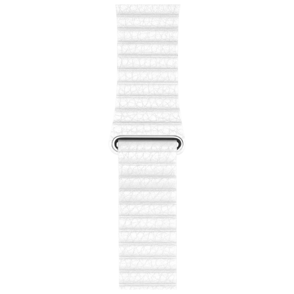 Curelușă Apple Watch 42 / 44 mm Loop White Leather photo 1
