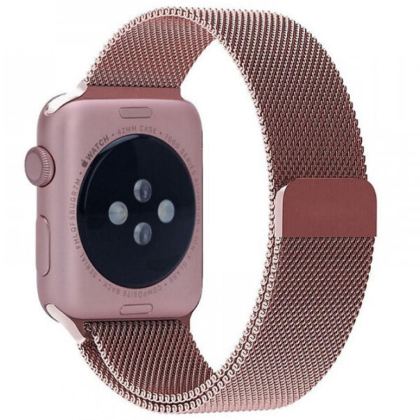 Curelușă Apple Watch 38 / 40 mm Milanese Loop Rose Steel photo 2
