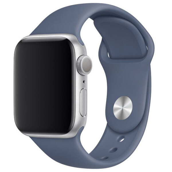 Ремень Apple Watch 42 / 44 мм S / M & M / L Синий Силикон photo 2