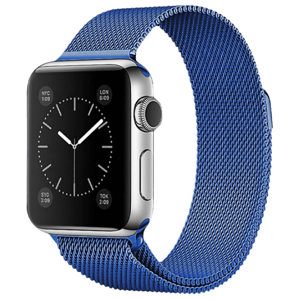 Ремень Apple Watch 38 / 40 мм Milanese Loop Синий Steel photo 1