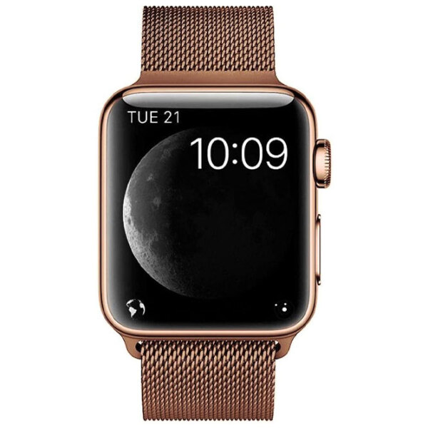 Curelușă Apple Watch 42 / 44 mm Milanese Loop Bronze Steel photo 2