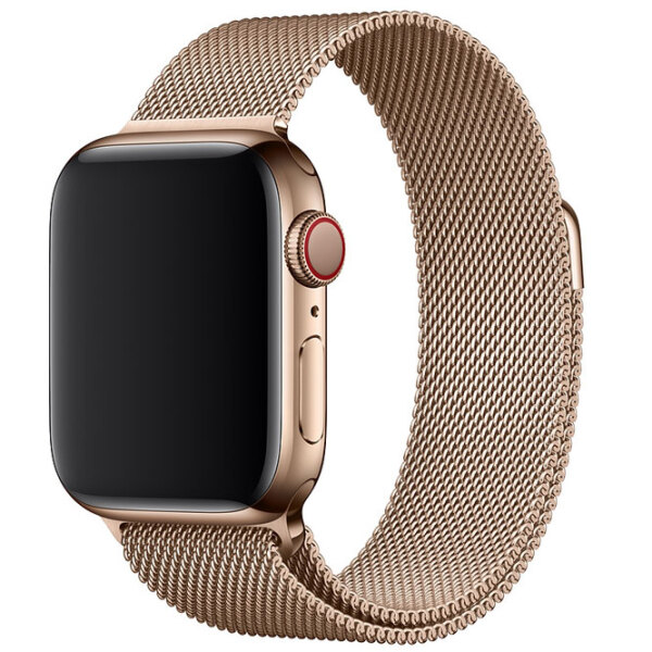 Ремень Apple Watch 38 / 40 мм Milanese Loop Золотой Steel photo 3