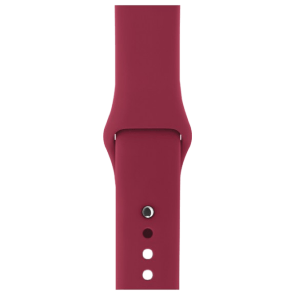 Ремень Apple Watch 42 / 44 мм S / M & M / L Марсала Силикон photo 1