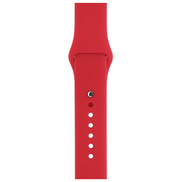 Ремень Apple Watch 38 / 40 мм S / M & M / L Красный Силикон photo 2