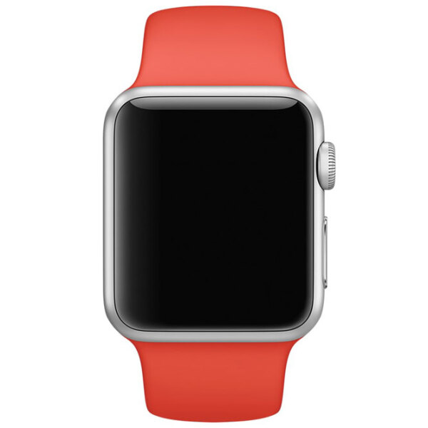 Ремень Apple Watch 38 / 40 мм S / M & M / L Оранжевый Силикон photo 2