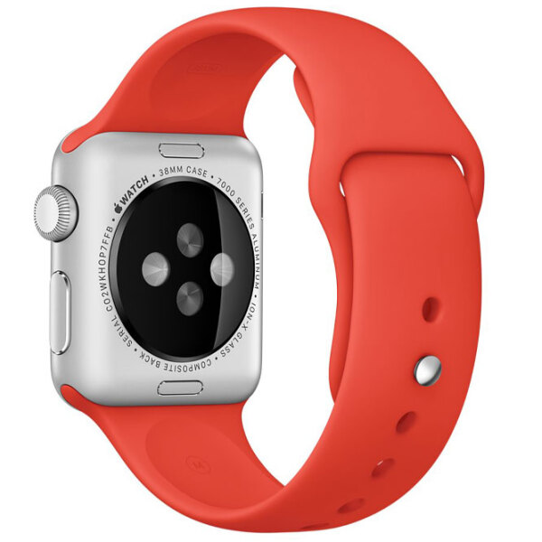 Ремень Apple Watch 38 / 40 мм S / M & M / L Оранжевый Силикон photo 3