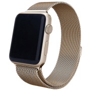 Ремень Apple Watch 38 / 40 мм Milanese Loop Золотой песок Steel