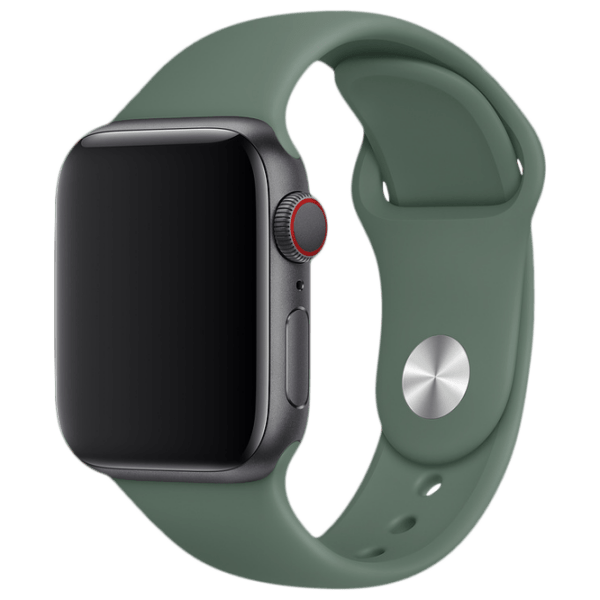 Ремень Apple Watch 38 / 40 мм S / M & M / L Зелёный Силикон photo 1
