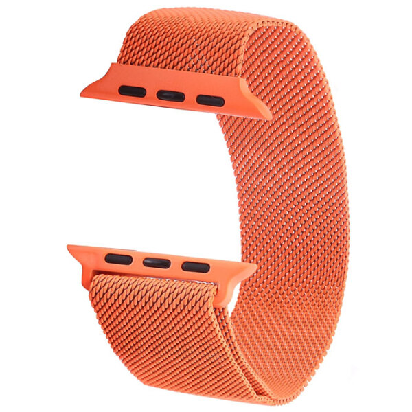 Ремень Apple Watch 38 / 40 мм Milanese Loop Оранжевый Steel photo 3
