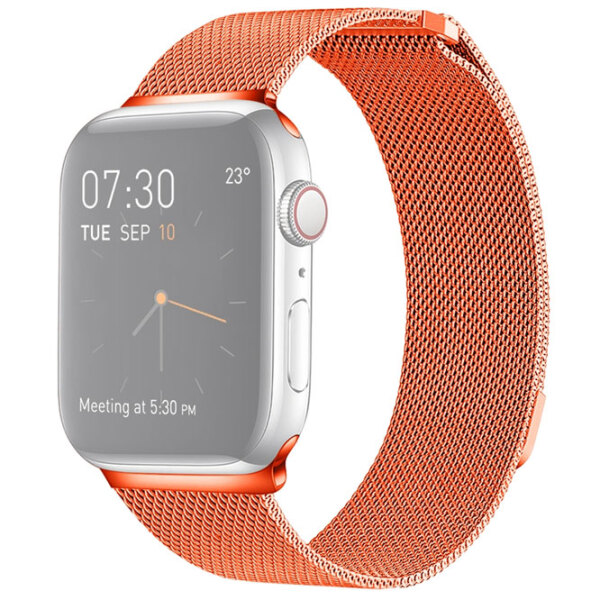 Ремень Apple Watch 38 / 40 мм Milanese Loop Оранжевый Steel photo 4