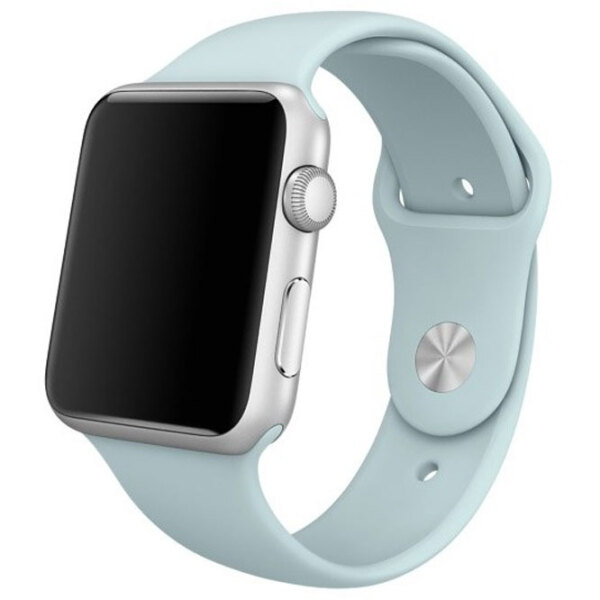 Curelușă Apple Watch 38 / 40 mm S / M & M / L Turquoise Silicon photo 3
