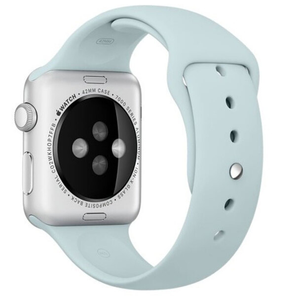 Curelușă Apple Watch 38 / 40 mm S / M & M / L Turquoise Silicon photo 4
