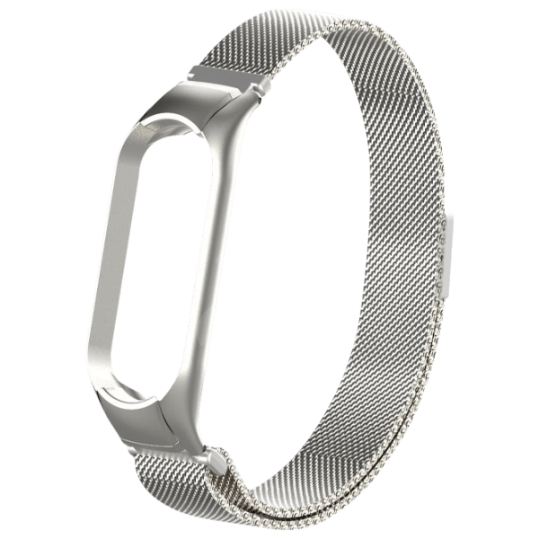 Ремень Xiaomi Mi Band 5  / 6  Milanese Loop Серебристый Steel photo 1