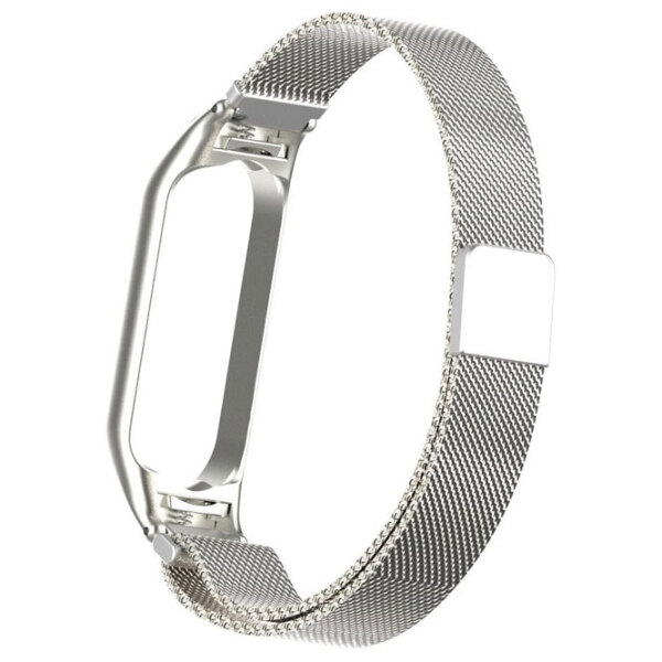 Ремень Xiaomi Mi Band 5  / 6  Milanese Loop Серебристый Steel photo 2