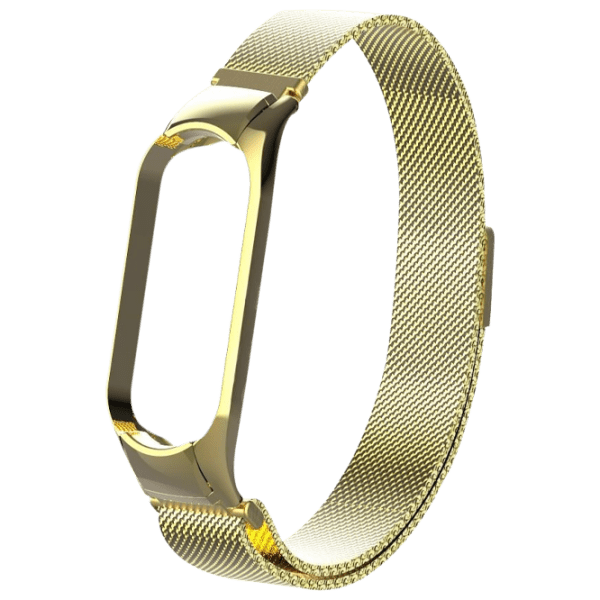 Curelușă Xiaomi Mi Band 5  / 6  Milanese Loop Gold Steel photo 1