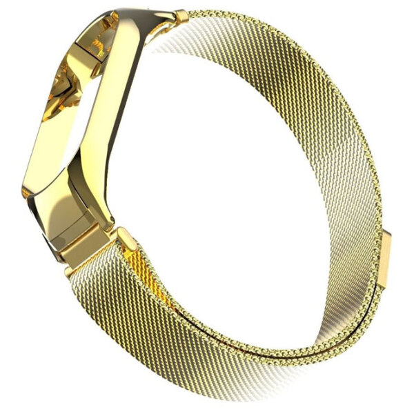 Curelușă Xiaomi Mi Band 5  / 6  Milanese Loop Gold Steel photo 2