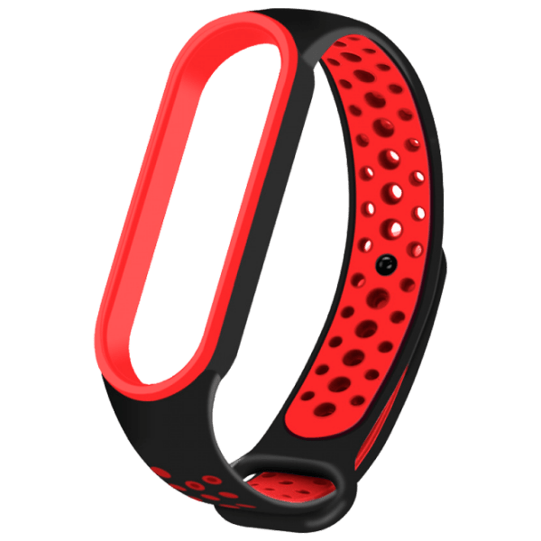 Ремень Xiaomi Mi Band 6 Nike Черный Красный TPU, photo 1
