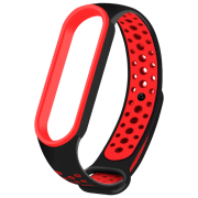 Ремень Xiaomi Mi Band 6 Nike Черный Красный TPU,