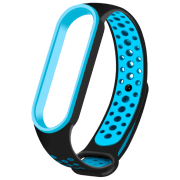 Curelușă Xiaomi Mi Band 6 Nike Black Sky Blue TPU,