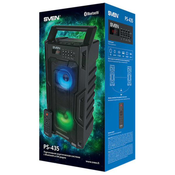 Boxă pentru Party Sven PS-435 Black 2 x 10 W photo 6