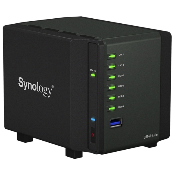 DiscStation Synology DS419slim Black  photo 3