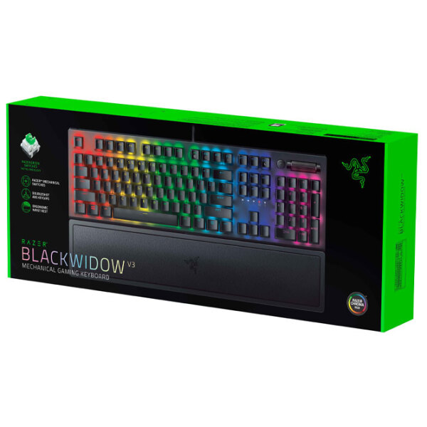 Tastatură Razer BlackWidow V3 Switch Black Gaming, Cu fir photo 6