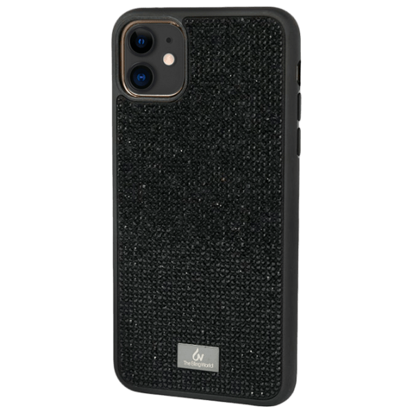 Husă pentru smartphone Apple iPhone 11 (Grainy Diamonds) Black Bling World, TPU, Back photo 1