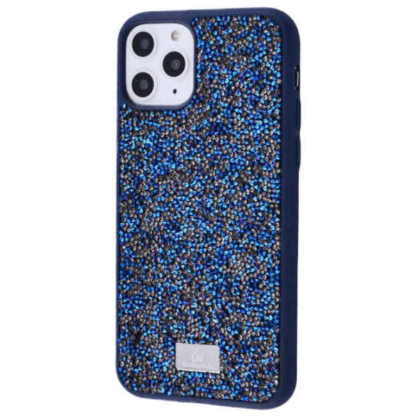 Чехол для смартфона Apple iPhone 12/ 12 Pro (Grainy Diamonds) Navy Синий Bling World, TPU, Back photo 1