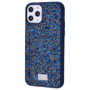 Чехол для смартфона Apple iPhone 12/ 12 Pro (Grainy Diamonds) Navy Синий