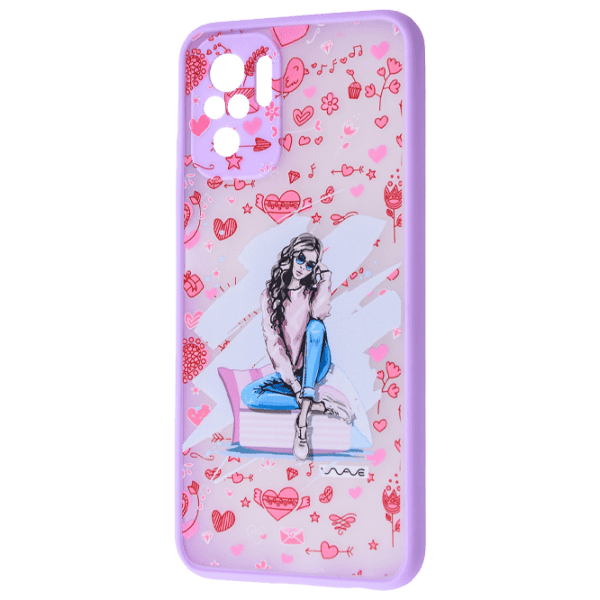 Чехол для смартфона Xiaomi Redmi Note 10/ Note 10s (Cartoon Heart Overload) Разноцветный WAVE, ПК, Back photo 1
