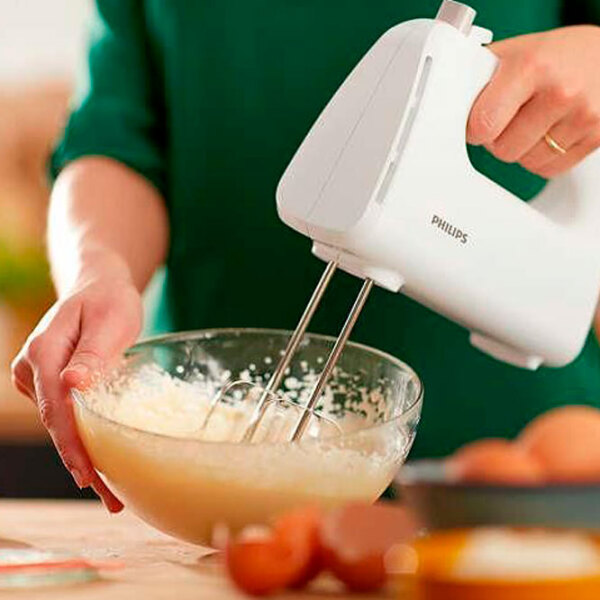 Mixer Philips HR3705/ 00 White 300 W, Numărul de viteze: 5, Regim turbo photo 4